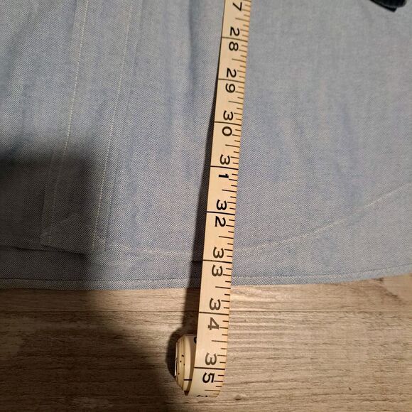 Ralph Lauren Yarmouth Button Shirt Mens 17/34 Blue 100% Cotton - Picture 6 of 9